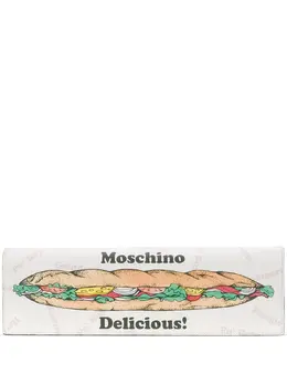 Moschino: Клатч с принтом 