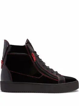 Giuseppe Zanotti: Чёрные кроссовки  Frankie