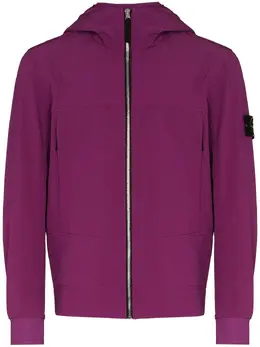 Stone Island: Фиолетовая куртка  Compass