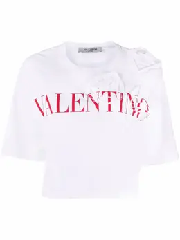 Valentino: Футболка с растительным принтом 