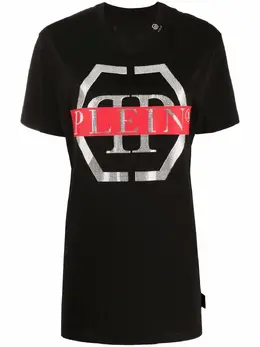 Philipp Plein: Чёрная футболка Hexagon