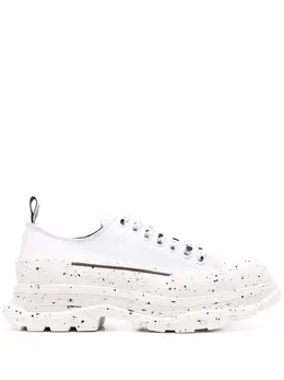 Alexander McQueen: Белые кроссовки  Tread Slick