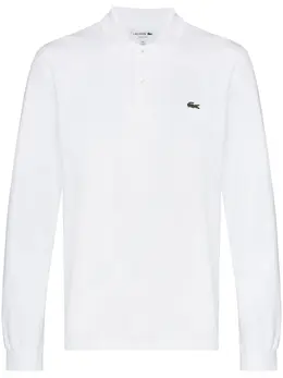 Lacoste: Белое поло 