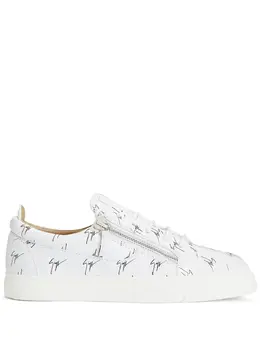 Giuseppe Zanotti: Белые кроссовки  Frankie