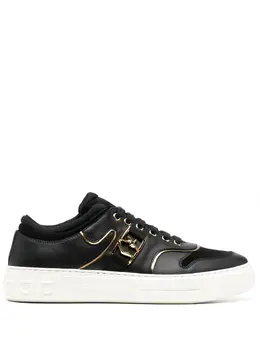 Salvatore Ferragamo: Чёрные кроссовки 