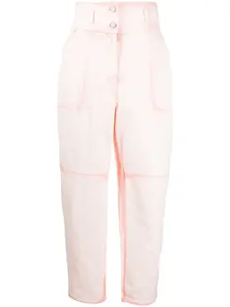 Alberta Ferretti: Брюки  Sorbet Sky Dye с карманами