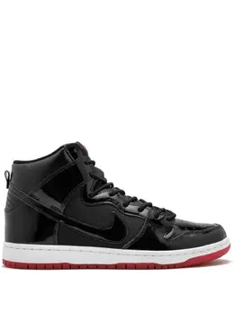 Nike: Чёрные кроссовки  Dunk High