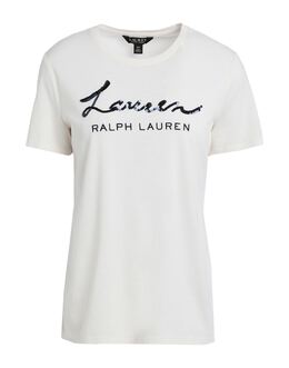 LAUREN RALPH LAUREN: Футболка с блёстками 