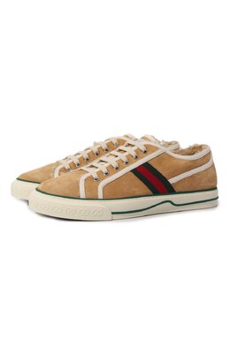 Замшевые кеды Tennis 1977 Gucci 649329 uae10