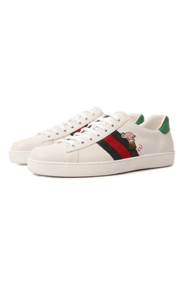 Кожаные кеды Ace Gucci 630611 1xg60