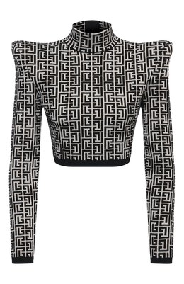 Топ из шерсти и вискозы Balmain vf0a0010/k253