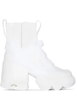 Maison Margiela: Белые ботинки  Tabi