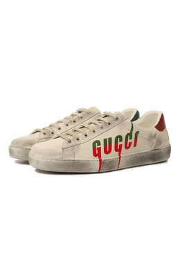 Кожаные кеды Ace Gucci 576137 a38v0