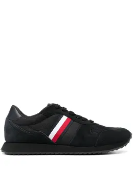 Tommy Hilfiger: Чёрные кроссовки  Signature
