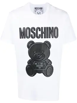 Moschino: Футболка  Teddy Bear с принтом