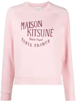 Maison Kitsuné: Свитшот с принтом 