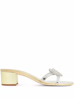 Giuseppe Zanotti: Серебристые сандалии 