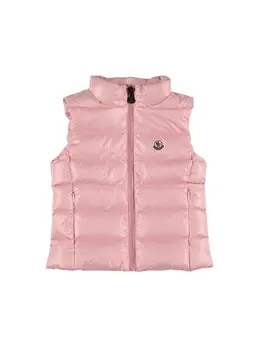 MONCLER: Розовый жилет Ghany