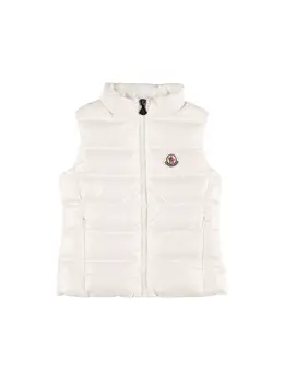 MONCLER: Белый жилет Ghany