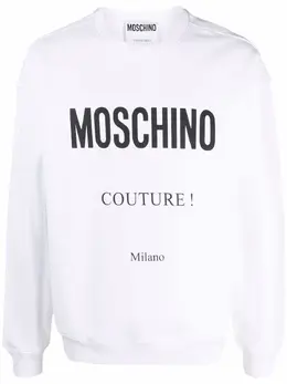 Moschino: Свитер с принтом 