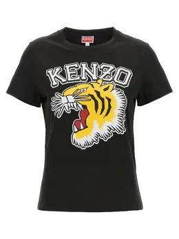 Kenzo: Хлопковая футболка  Tiger