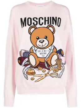 Moschino: Свитер  Teddy Bear с принтом