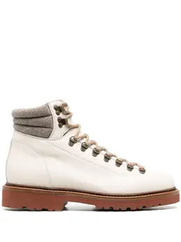 Brunello Cucinelli: Белые ботинки 