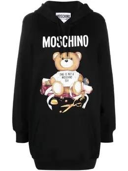 Moschino: Чёрная толстовка  Teddy Bear