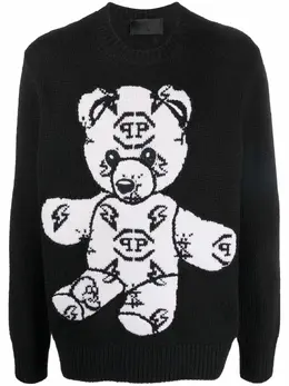 Philipp Plein: Жаккардовый свитер  Teddy Bear