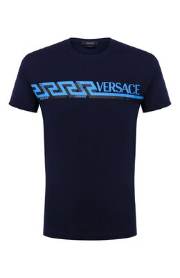 Хлопковая футболка Versace 1003911/1a02781