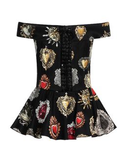 DOLCE & GABBANA: Атласный топ 