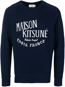 Maison Kitsuné: Свитшот с принтом 