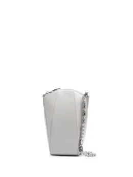 Givenchy: Серебристая сумка  Antigona