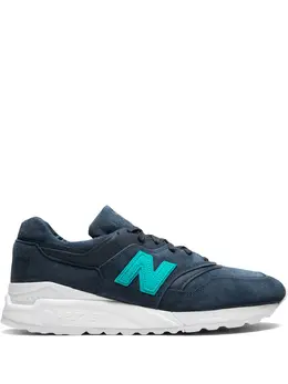 New Balance: Голубые кроссовки  M997