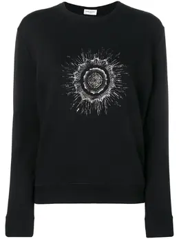 Saint Laurent: Чёрный свитшот 
