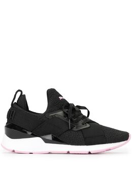 Puma: Чёрные кроссовки 