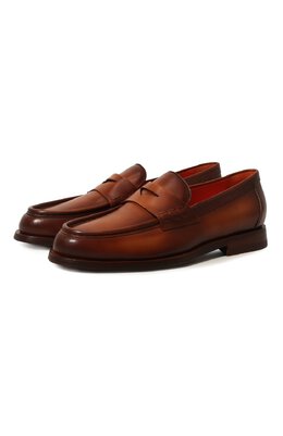 Кожаные пенни-лоферы Santoni wuqc59462ba2bivlm40