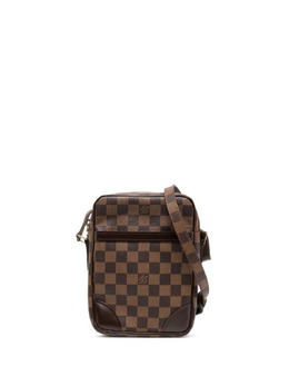 Louis Vuitton: Коричневая сумка через плечо 