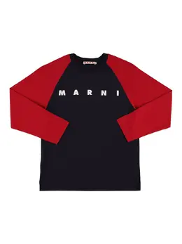 MARNI JUNIOR: Хлопковая футболка