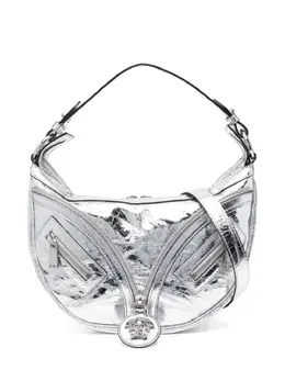 Versace: Серебристая сумка 