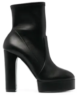Casadei: Чёрные ботинки 