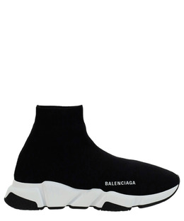 Balenciaga: Чёрные кроссовки  Speed