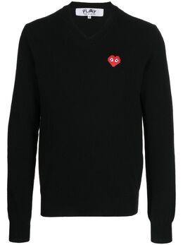 Comme Des Garçons: Свитер  Heart из шерсти