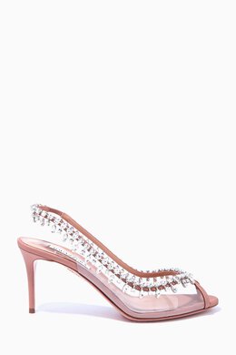 Aquazzura: Розовые сандалии Temptation