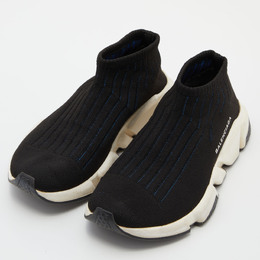 Balenciaga: Чёрные кроссовки Speed Trainer