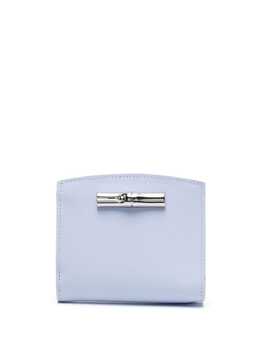 Longchamp: Голубой кошелёк  Roseau