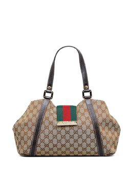 Gucci Pre-Owned: Сумка-шоппер в полоску