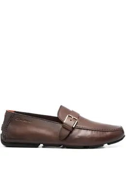 Santoni: Коричневые туфли 