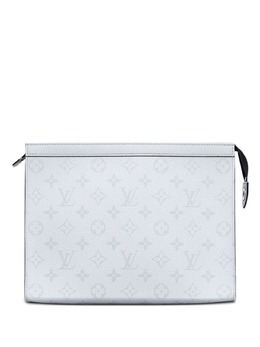 Louis Vuitton: Белый клатч Pochette