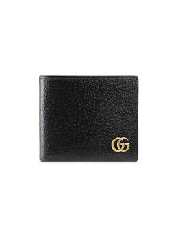 Gucci: Чёрный кошелёк  GG Marmont